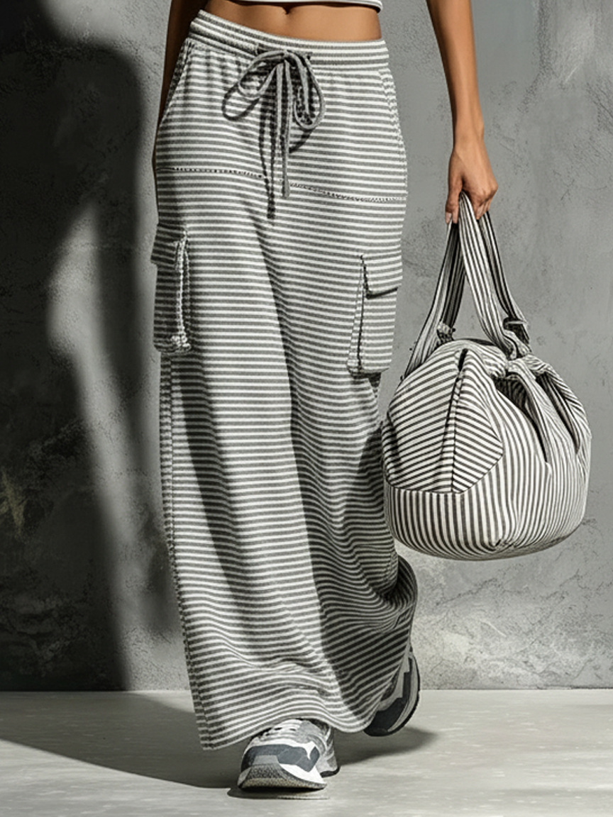 Striped Tank Skirt Set