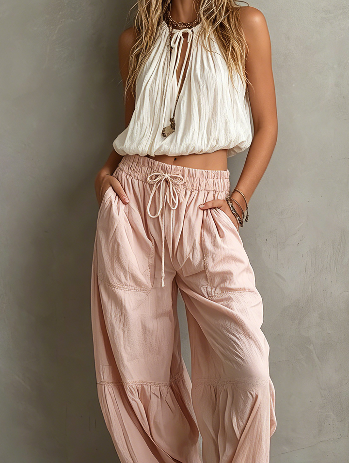 Relaxed Woven Pants Set