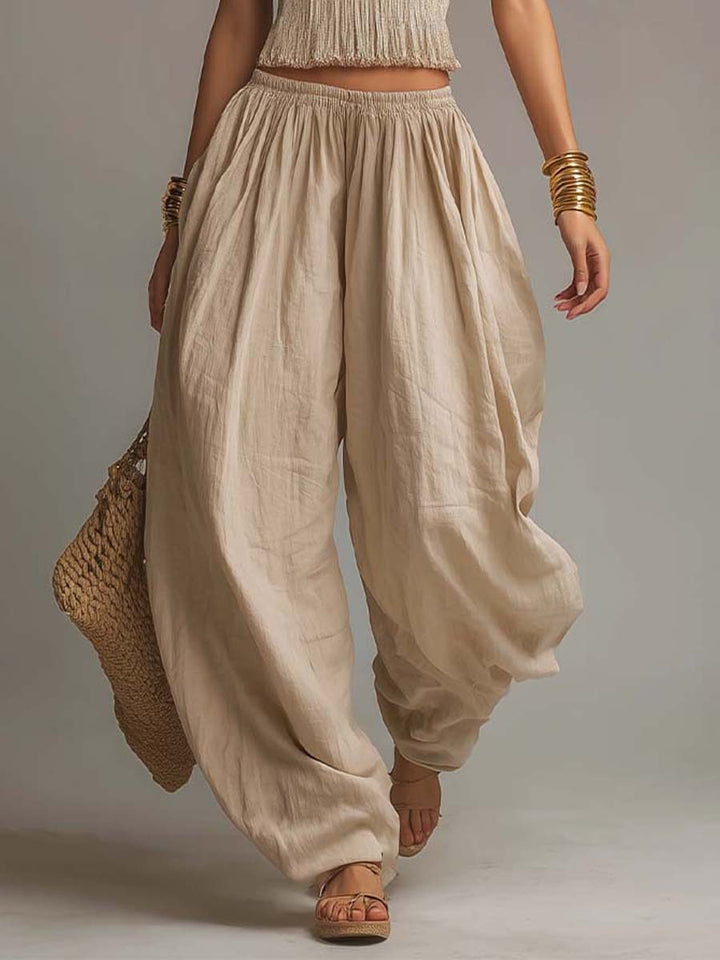Bohemian Halter Harem Pants Set
