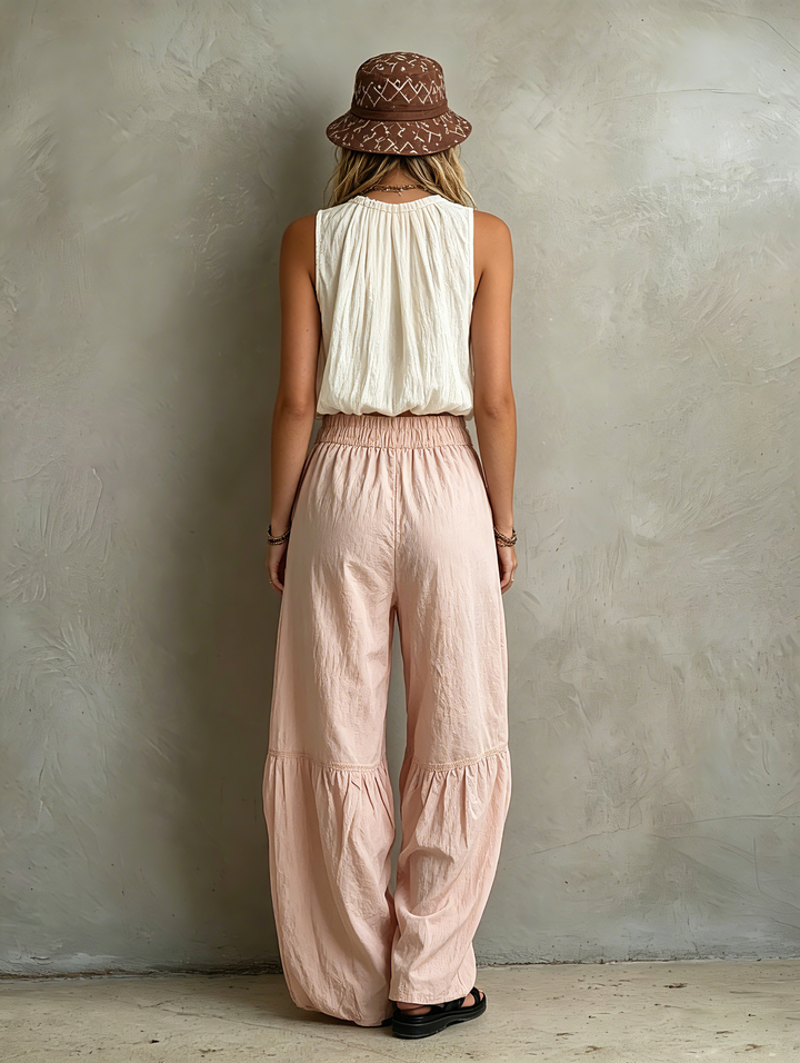 Relaxed Woven Pants Set