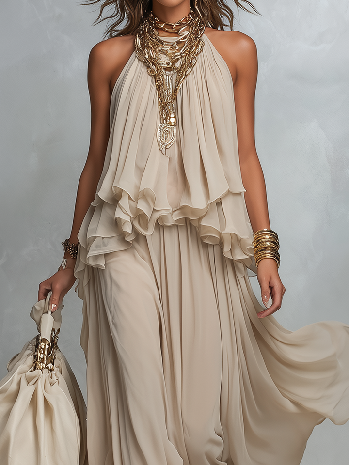 Ethereal Layered Halter Set