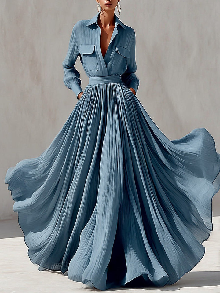 Resort Collared Maxi Skirt Set