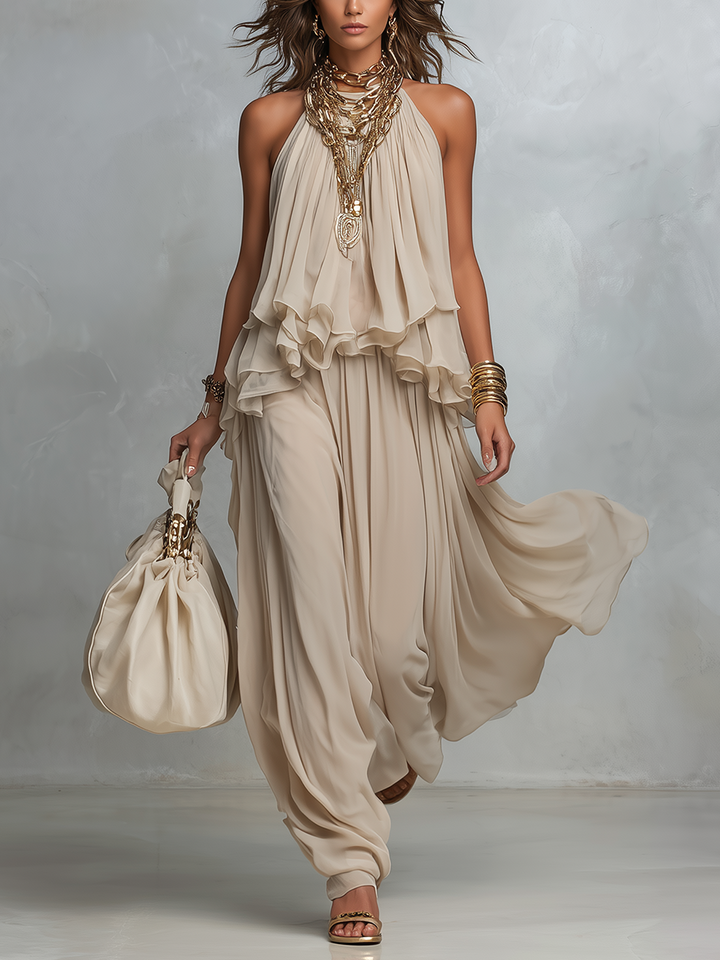Ethereal Layered Halter Set